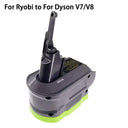 Battery Adapter Converter For Makita Dewalt Milwaukee Bosch Einhell Ryobi To For Dyson V6 V7 V8