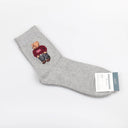 Charming Cartoon Bear Socks - Trendy Comfort for Men