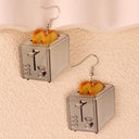 Dangle Earrings Set Electrical Appliances Cute Funny Gift