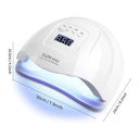 LINMANDA X5 MAX UV Gel Nail Lamp 120W Nail Dryer Light