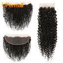 Kinky Curly HD Lace Closure Premium Remy Human Hair 13x4