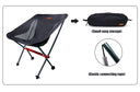 PACOONE Travel Ultralight Folding Chair Portable Moon Seat