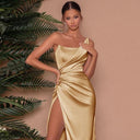 Spring Elegance Chic Fishbone Gown for Formal Events