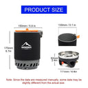 Widesea Outdoor Gas Stove Cooking Set with 1800ml Pot