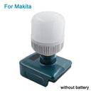 For Makita Dewalt Milwaukee 18V 20V LED Work Light Lamp