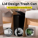 Bathroom Trash Can 10L Small Garbage Can with Press Lid