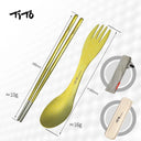 Ultralight Titanium Spork for Camping Hiking Travel Gear