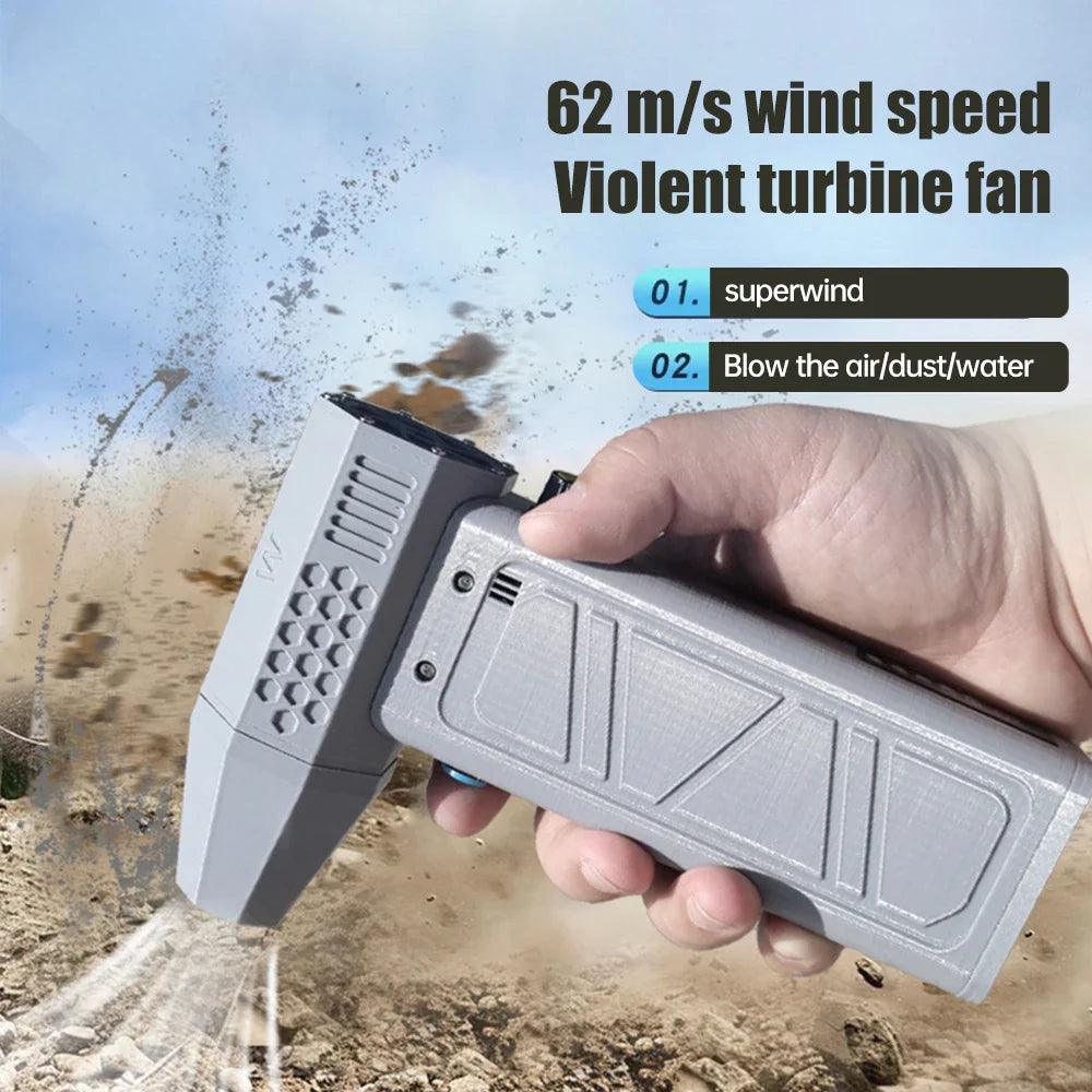 140000RPM Air Blower Power Display Handheld Mini Turbo Fan Dust Cleaner Wireless Electric Blower Portable Powerful Turbo Jet Fan  ourlum.com   