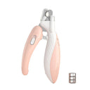 LED Light Pet Nail Clippers: Precise Grooming for Dogs Cats Small Animals  ourlum.com Pink LED  