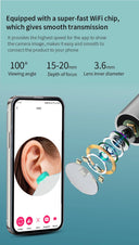 Smart Visual Ear Cleaner with Camera 1296P USB C Earpick