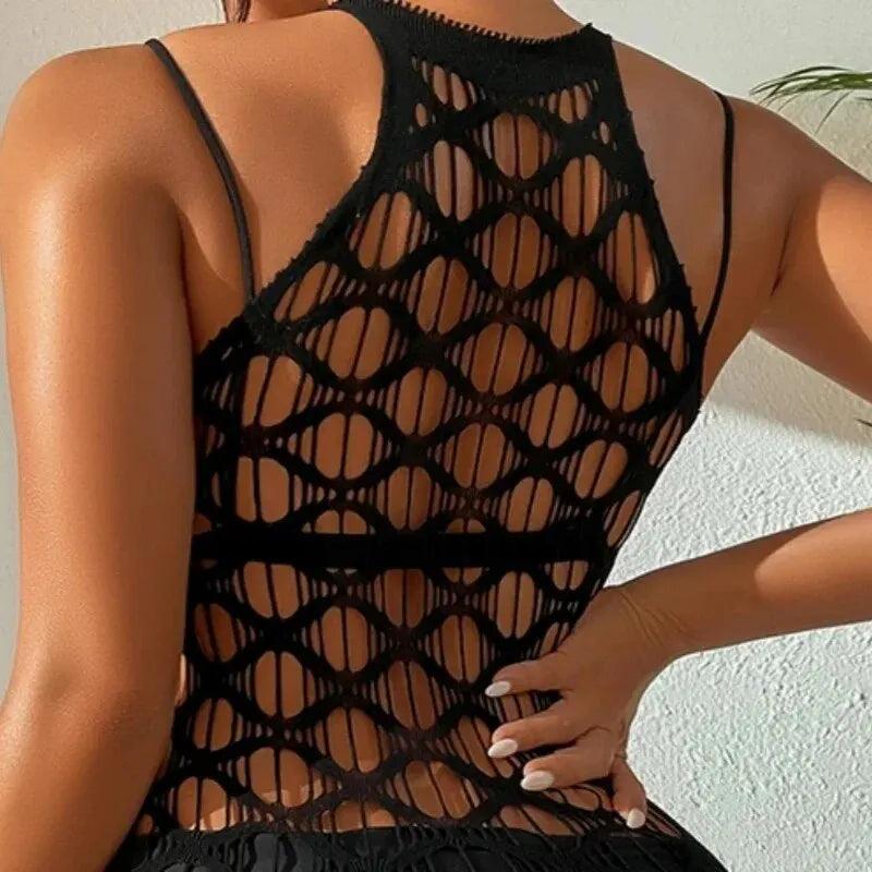 Fishnet Dress: Beach Cover-Up - Stylish & Trendy Fashion Choice