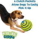 Wobble Wag Giggle Glow Ball Night-Time Dog Toy Fun