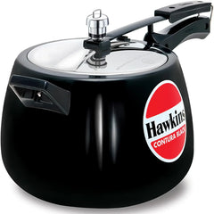 6.5L Hard Anodised Pressure Cooker - Efficient Cooking & Easy Stirring