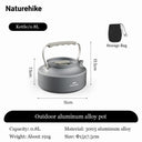 Naturehike 1L Aluminum Camping Cookware Set for Adventurers