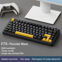 AULA F75 2.4G Wireless Bluetooth Wired Gaming Mechanical Keyboard RGB Customized 75% Layout