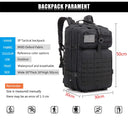 50L/35L/25L Tactical Backpack Men's Travel Large Capacity Rucksacks Men Waterproof Outdoor Sports Multi-functional Bags