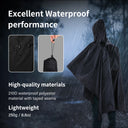 3-in-1 Waterproof Rain Poncho Lightweight Hooded Coat