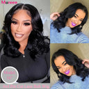 Premium Body Wave Bob Wig with Lace Closure Natural Look