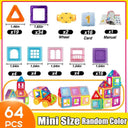 Magnetic Building Blocks: Creative Construction Set for Kids  ourlum.com Mini size 64pcs  