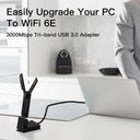 Ultimate Triple-Band WiFi Adapter Desktop Upgrade for Speed