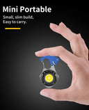 Compact Multi-Function Keychain Flashlight with 7 Modes