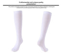 Chic Compression Knee Socks for Academic Style Black White