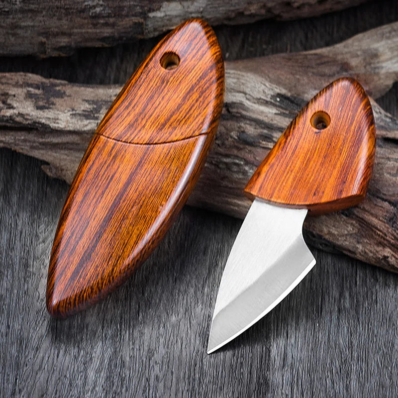 Compact Hand-Forged Stainless Steel Kitchen Knife Set