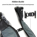 Winter Dog Coat with Harness & Furry Collar for Big Breeds - Keep Your Pet Warm & Stylish  ourlum.com   