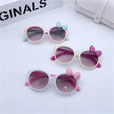 Adorable UV400 Kids Sunglasses with Cat Design and Bowknot