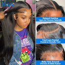 26 Inch Luxury Bone Straight Remy Hair Lace Front Wig