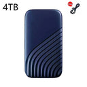  Portable SSD: High-Speed USB for Quick Data Transfer  ourlum.com 4TB blue  