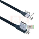 USB-C 90° Angled Fast Charging Data Cable: USB 2.0 Connection  ourlum.com AMRI-CMST 5CM 