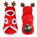 Elk Christmas Pet Costume: Festive Winter Flannel Coat for Cats Dogs Chihuahua Pug  ourlum.com   