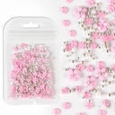 4.5g Acrylic Flower Nail Art Decoration Mixed Size White Rhinestones Silver Gem Manicure Tool Accessories For DIY Nail Design  ourlum.com D-BH3  