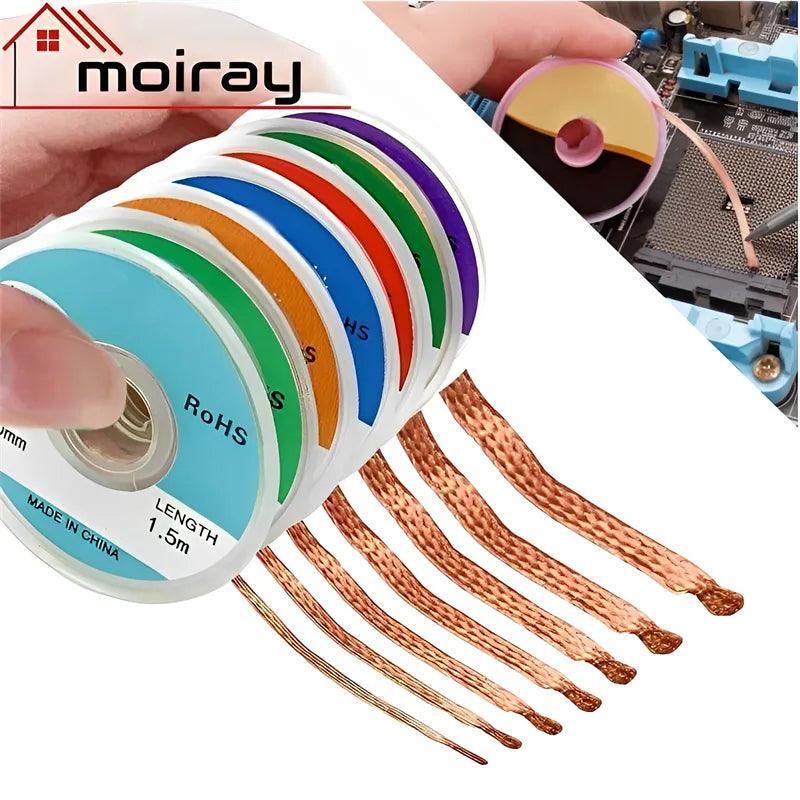 Desoldering Braid Solder Remover Wick Wire Welding Tin Flux Repair - Clean Efficient Electronic Repair Tool  ourlum.com 1.5mX2.0mm  