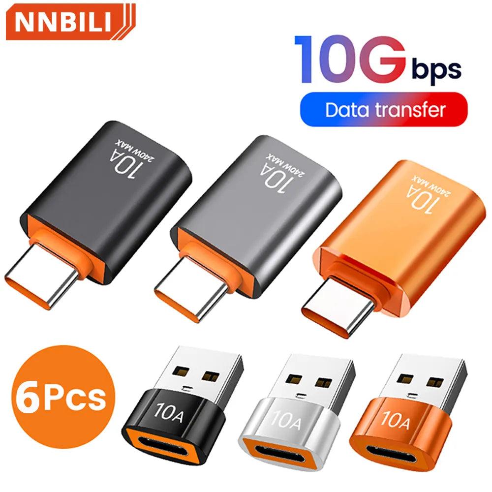 USB-C 10A OTG Data Adapter for Macbook, Xiaomi, Samsung S20 - Fast Connectivity Solution  ourlum.com   