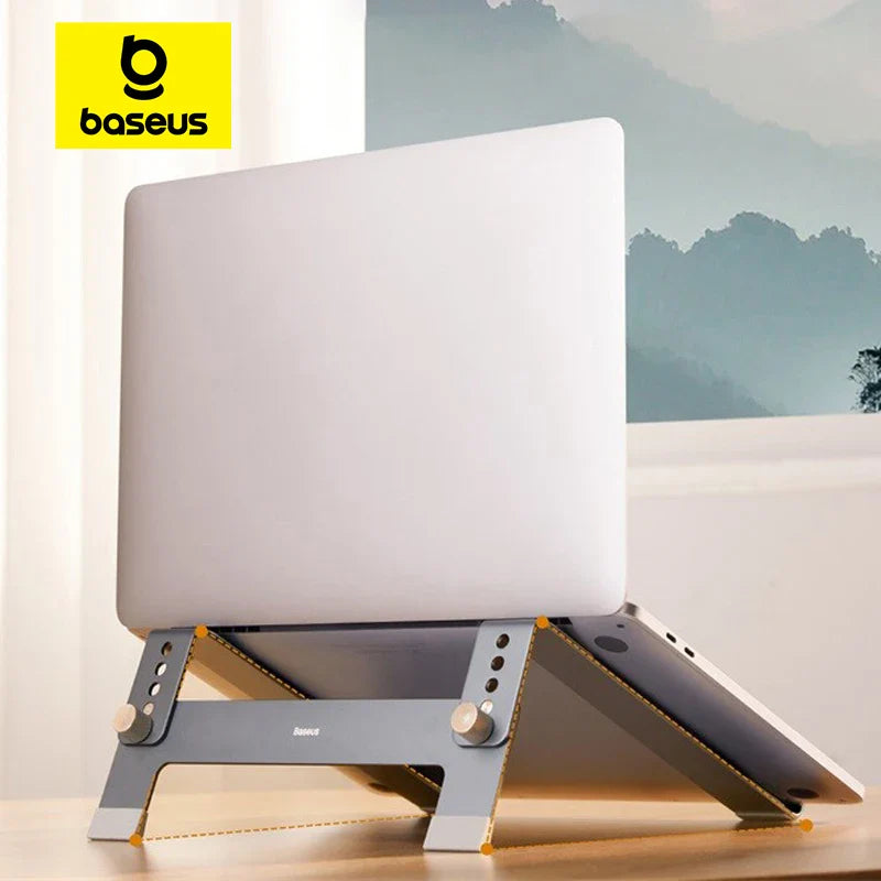 Baseus Aluminum Laptop Stand: Ergonomic Holder for Macbook Air Pro  ourlum.com   