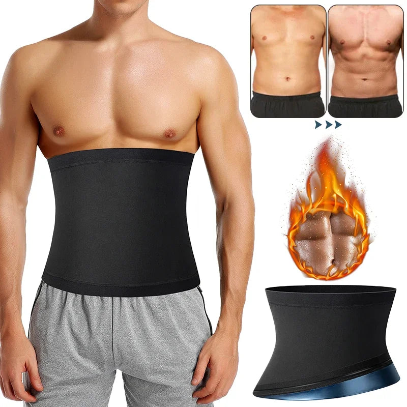 Men's Sauna Body Shaper Waist Trainer for Effective Belly Slimming & Fitness Support