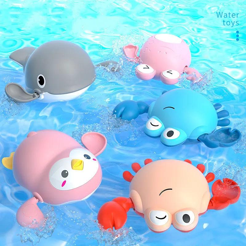 Splish Splash Fun Swimming Clockwork Dolls for Kids - Interactive Bath Toy with Cute Animal Designs  ourlum.com   