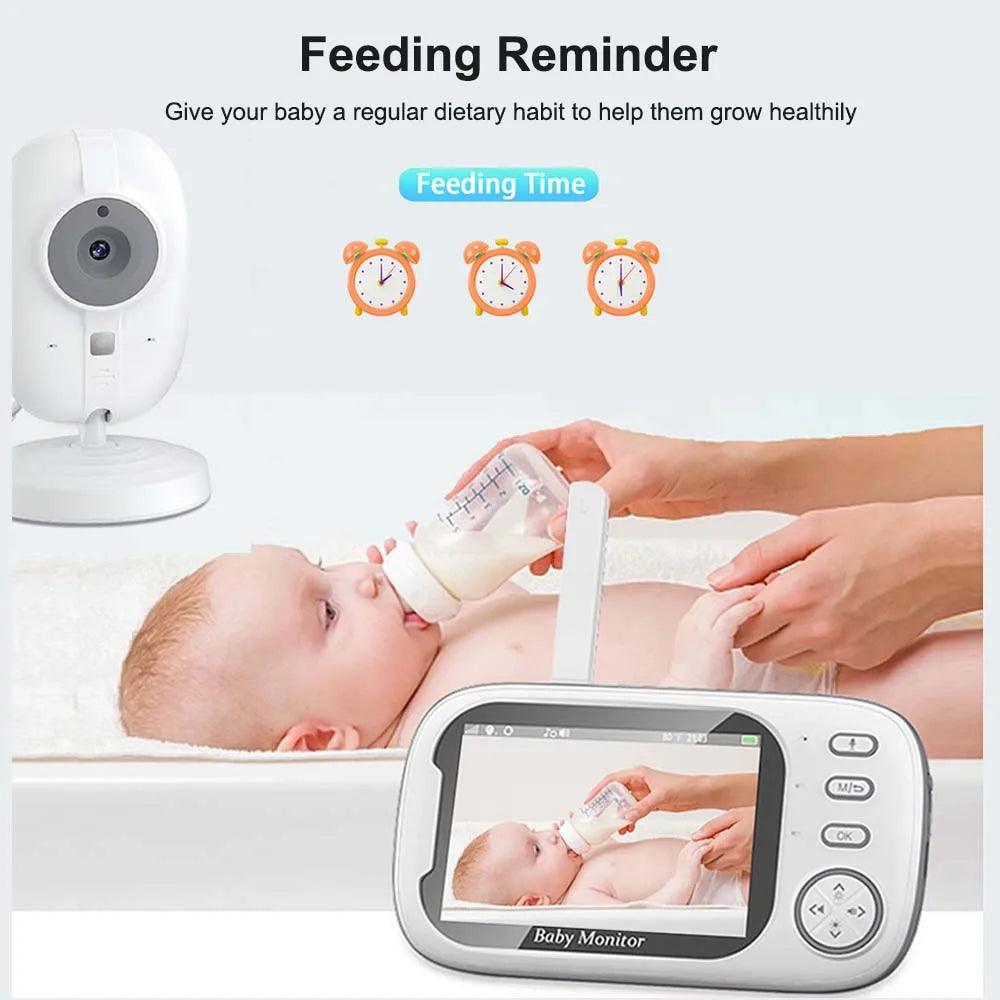 3.5" Baby Monitor with Two-Way Audio: Night Vision Camera & Long Battery Life  ourlum.com   