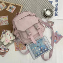 Fashion Kawaii Mini Backpack Women Shoulder Bag for Teenage Girls Multi-Function Small Bagpack Ladies Travle School Backpacks  ourlum.com   