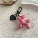 Balloon Dog Acrylic Keychain Set - Fun Accessories for Women & Couples  ourlum.com Pink  