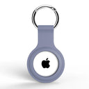 Apple Airtags Liquid Silicone Protective Shell with Keychain - Stylish Tracker Cover  ourlum.com lavender  