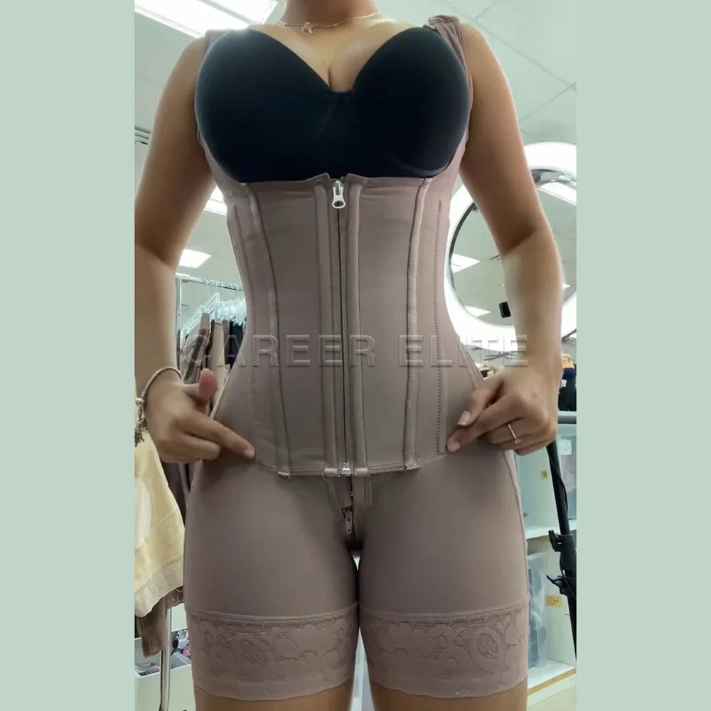 Ultimate Double Compression Bodysuit for Women - Flat Stomach Shapewear Corset