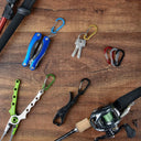 5pcs Tools Carabiner Outdoor Backpack Camping Climbing Booms Fishing Hook Keychain Lock Buckle Snap Clip