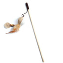 Teaser Feather Cat Wand Funny Interactive Pet Toy Stick