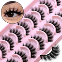 3D Fluffy Wispy False Eyelashes for a Natural, Glamorous Look - Cruelty-Free & Easy to Apply