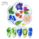 12/18Pcs/box 3D Dried Flowers Nail Art Decorations Dry Floral Bloom Stickers DIY Manicure Charms Designs For Nails Accessories  ourlum.com HD06  