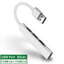 USB C HUB Multi USB Splitter: Enhanced Connectivity Solution  ourlum.com USB 3.0 HUB Silver United State 