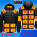 19/11/9 Areas Heated Jacket Men Electric Heating Jackets Warm